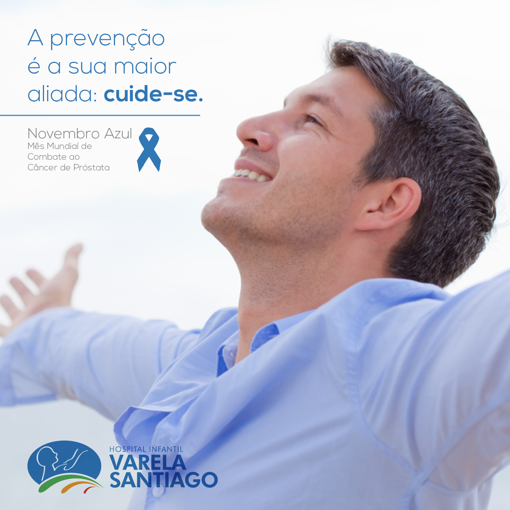 Neste mês, estamos juntos na luta contra o câncer de próstata.