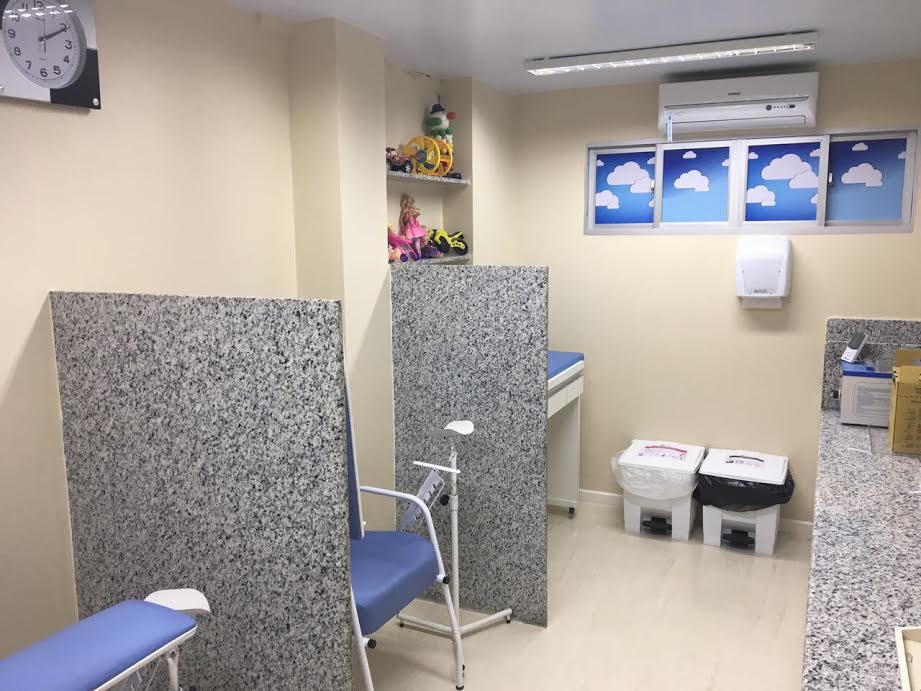 Sala de coleta mais aconchegante para atender as crianças do RN